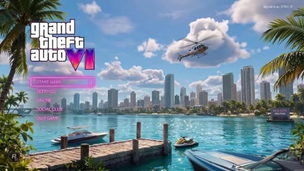 太有感觉了 假如《GTA6》主菜单会随时间天气变化